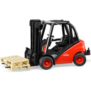 Bruder Linde H30D gaffeltruck med 2 paller - 02511
