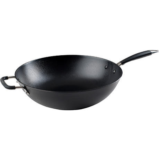 Wokpande i Støbejern 30 cm