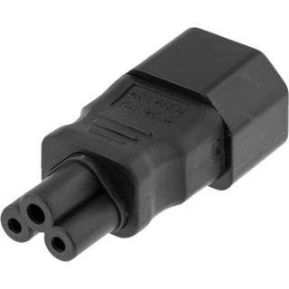 DELTACO Strømadapter, IEC 60320 C14 til IEC 60320 C5, 250V/2,5A, sort