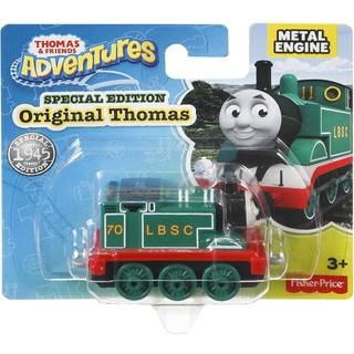 Thomas & Friends DVT09 Adventures Special Edition Original Colour Lokomotiv Legetøj - Thomas i metal med koblinger til fragttogvogne