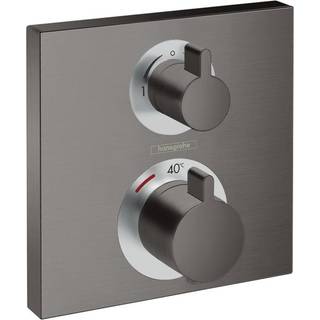 Hansgrohe Ecostat termostat 2 udt børst sort krom