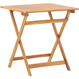 foldbart havebord 70 x 70 x 75 cm massivt akacietræ