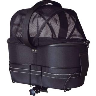 Trixie Long Bicycle basket for wide bike racks EVA 29 × 49 × 60 cm black