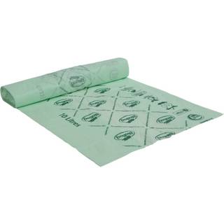 Biopose 10 l 43 x 45 cm, 17 my, 20 rl Transparent grøn, mater-bi 25 ps/rl