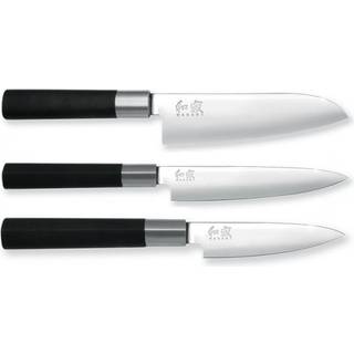 KAI Wasabi black 3-teiliges Messerset Japan - Schwarz,Silber