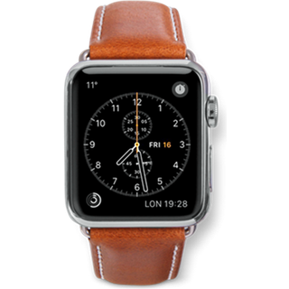 dBramante Copenhagen Watch Strap - 38/40 - Tan/Sil