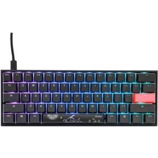 DUCKY Mecha Mini 2020 - Cherry MX Silent RED RGB - Gaming Tastatur - Nordisk - Sort