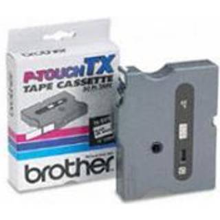 Original Brother labeltape kassette sort/blå (TX-531) P-Touch 7000 8000 PC