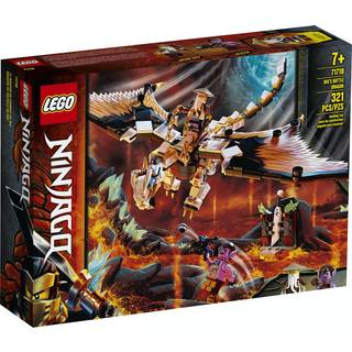 Lego Ninjago Wus Battle Dragon 71718 Ninja Battle Set Building Kit med byggelige figurer (321 stykker)