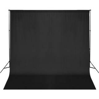 stativsystem til fotobaggrund 600 x 300 cm sort