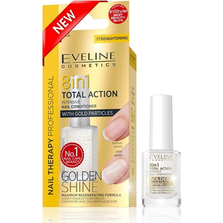 Eveline negle balsam 8in1 12 ml (blå hvidt) guld af Eveline