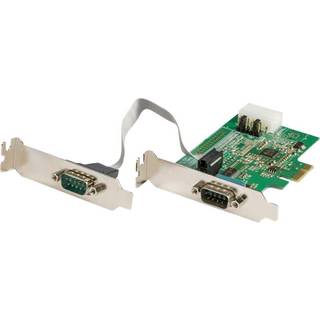 StarTech.com 2 Port RS232 Serial Adapter Card with 16950 UART - PCIe Card - serial adapter