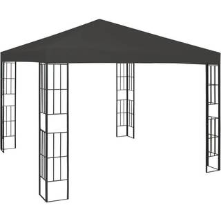 pavillon 3x3 m stof cremefarvet