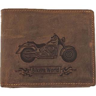 Geldbörse Leder 12x10cm mit Kette Motorrad "Vintage" antikbraun 1796-BIKE-25 | Greenburry.de