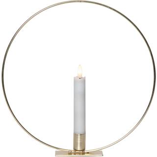 Star trading - indendørs dekoration flamme ring - 28 cm - messing