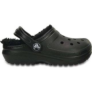 Crocs kids Toddler Classic Lined Clogs Black / Black 24
