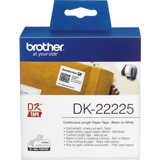 Brother DK22225 - Paper - Black On White - Roll (3.8 cm x 30.5 m)