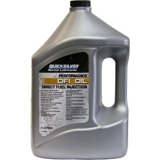 Delsyntetisk DFI-motorolie til 2-takt Quicksilver Performance DFI Oil Direct Injection Synthetic Blend, NMMA TC-W3, 4 liter, til direkteindsprøjtede påhængsmotorer (Evinrude E-Tec &amp; Mercury DFI)
