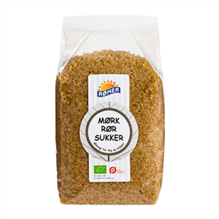 Rømer Rørsukker mørk, Økologisk - 1 kg.