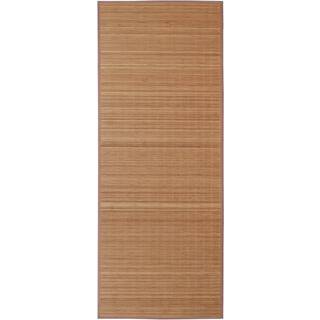tæppe 160x230 cm bambus brun