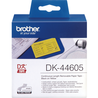 Brother DK44605 - 62 mm Papirtape Gul
