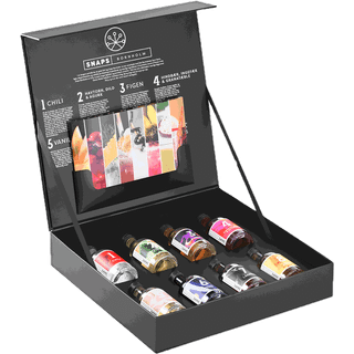 SNAPS BORNHOLM - Gaveæske 8 x 5 cl. økologisk Snaps