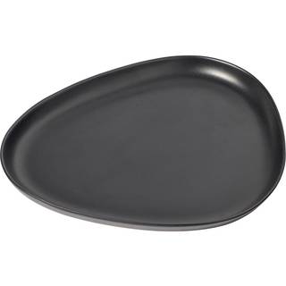 LIND DNA Curve Stoneware serveringsfad 30x35 cm Black