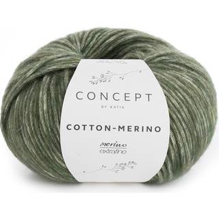 Katia Cotton-Merino 107 Mørk grå Indhold:70% Bomuld, 30% ren ny uld Vægt/længde: 50 g = ca. 105 m Anbefalede pinde: 4½ - 5 mm Strikkefasthed: 10 cm x 10 cm = 16 r x 23 m Håndvask / Tørres fladt.