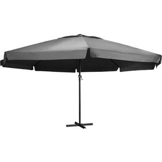 haveparasol med aluminiumstang 600 cm antracitgrå