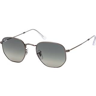 Ray - Ban Unisex RB3548N HEXAGONAL 004/71 Solbriller Metal Grå Grå Geometrisk Normal Skygge