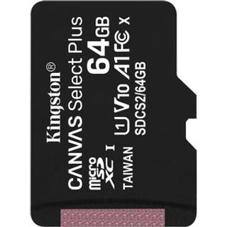 Kingston 64GB MicroSD XC Kort, Class 10, 100 Mb/S
