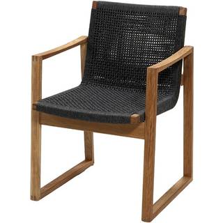 Cane-line endless stol teak med mørkegrå soft rope