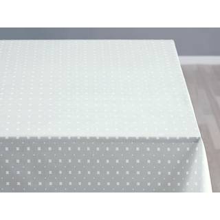 Damaskdug fra SØDAHL - SQUARES WHITE 140x270 cm.