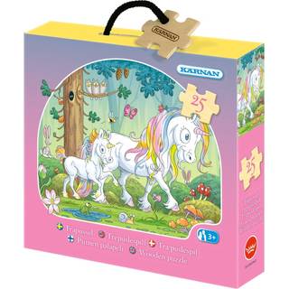 Kärnan Træpuslespil 25 Brikker Enhjørninger