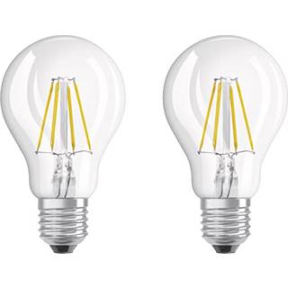 OSRAM LED pære E27 4W 2700K 470 lumen 2-pakning 4052899415294