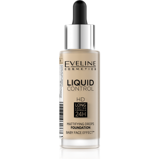 Eveline Cosmetics Liquid Control Flydende foundation Med pipette Skygge 015 Light Vanilla 32 ml - 32 ml