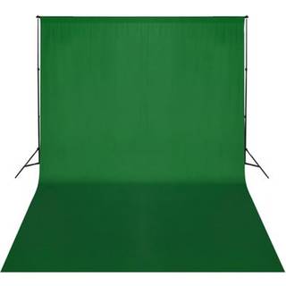 stativsystem til fotobaggrund 300 x 300 cm grøn
