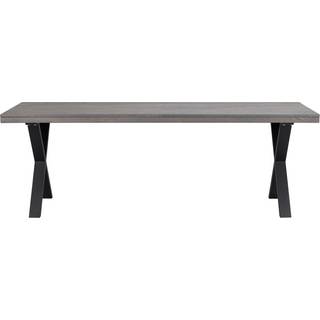 Rowico Home Brooklyn spisebord Hvidpigmenteret eg/sort 220 x 95 cm