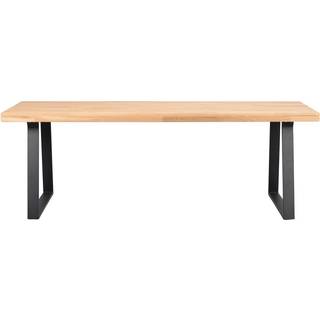 Rowico Home Brooklyn spisebord Mørkebrun eg/sort 220 x 95 cm