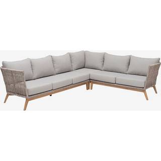 Hillerstorp loungesæt i aluminium og olefin - Beige/Gråbeige