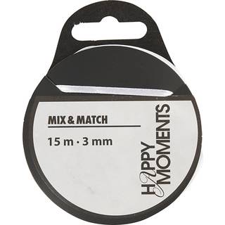 Rødt Satinbånd 3 mm x 15 m - Elegant Dekoration