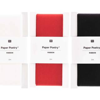 Paper Poetry Taftband 38mm 3m - Creme