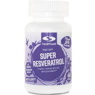 Healthwell Resveratrol 250, 60 kapsler