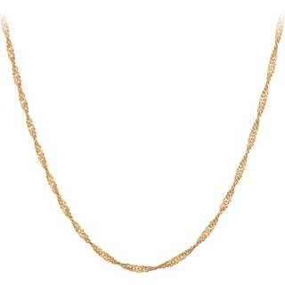 Pernille Corydon Singapore Halskæde 18 kt. Forgyldt Sølv n-695-gp-42 - Dame - 925 Sterling Silver