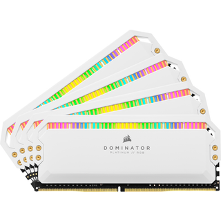 Corsair Dominator Platinum RGB DDR4-3200 - 32GB - CL16 - Quad Channel (4 pcs) - Intel XMP - Hvid med RGB