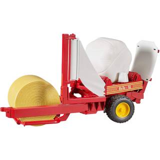 Bruder Bale wrapper with ockery and black round bales