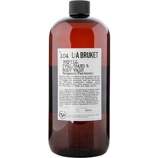 L:a Bruket 104 Hand & Body Wash Refill 1000 ml - Bergamot/Patchouli