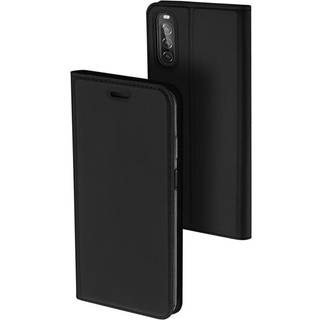 Sony Xperia 10 II - DUX DUCIS skin pro læder cover - Sort