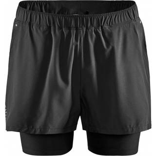 Craft ADV Essence 2in1 Stretch Shorts Men - Black, Grey, Size S - black