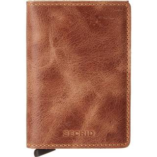 Secrid Slim Wallet Vintage Cognac Brown & Silver